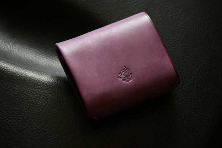 バイオレットピンク小さい革財布