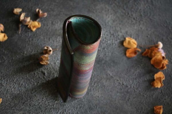 革のみでできたロールバトンペンケース