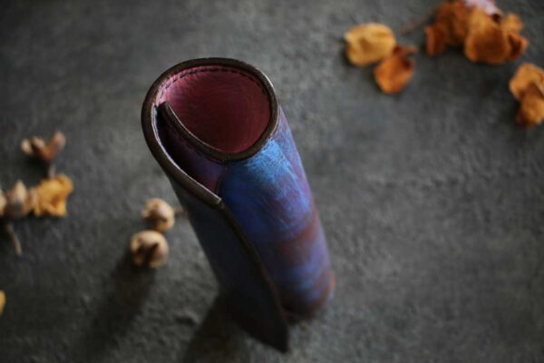 革のみでできたロールバトンペンケース