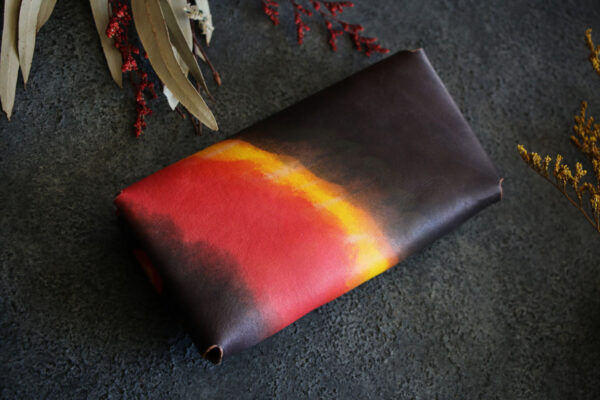 サンバースト革財布