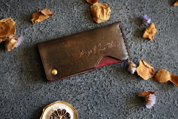 回転式レザー爪楊枝ケース