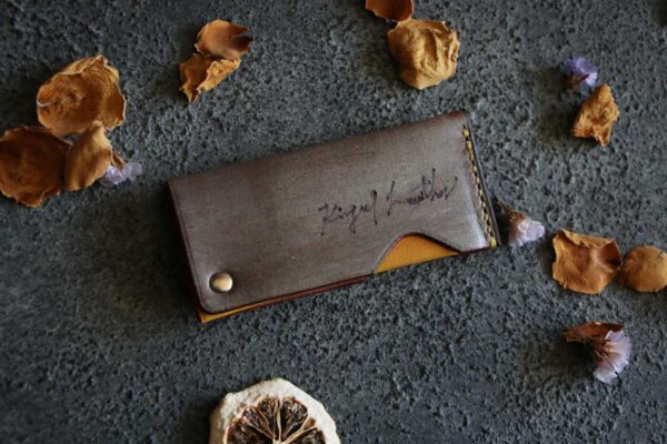 回転式レザー爪楊枝ケース