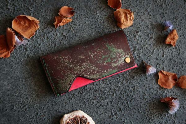 回転式レザー爪楊枝ケース