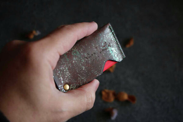 回転式レザー爪楊枝ケース