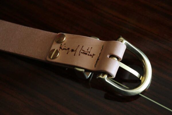 真鍮金具レザーベルト