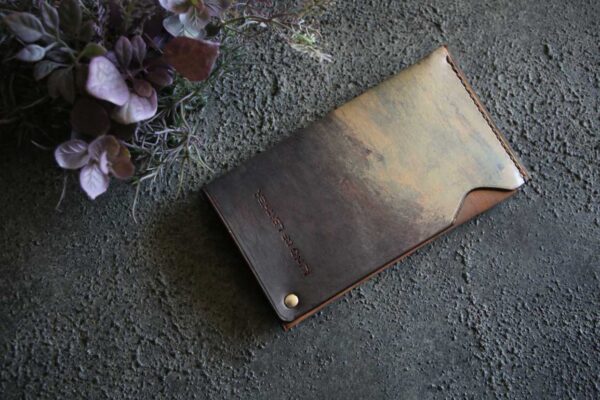 回転レザーカードケース