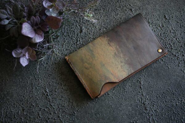 回転レザーカードケース