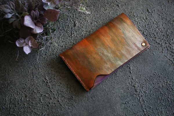 回転レザーカードケース