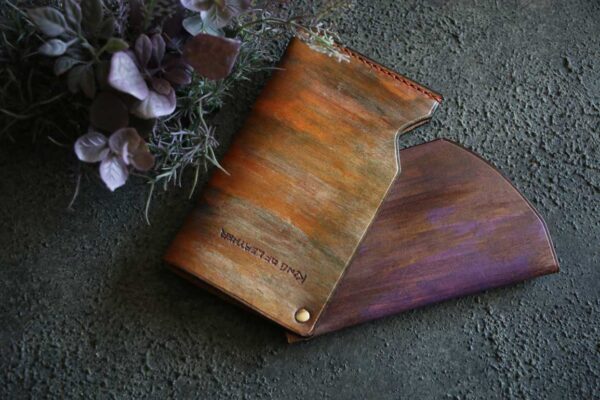 回転レザーカードケース