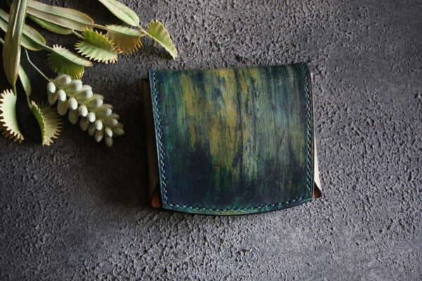 個性的染色革財布