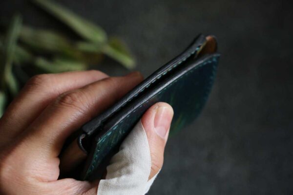 個性的染色革財布