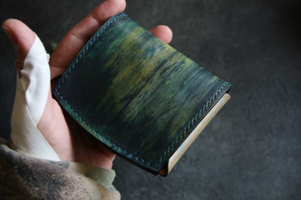 個性的染色革財布