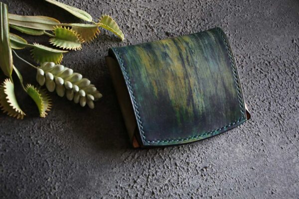 個性的染色革財布
