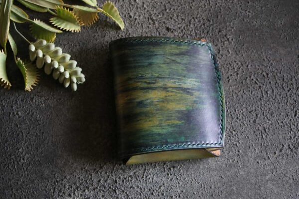 個性的染色革財布