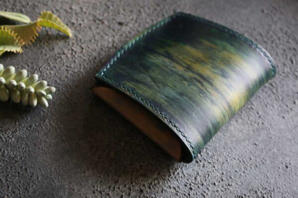 個性的染色革財布