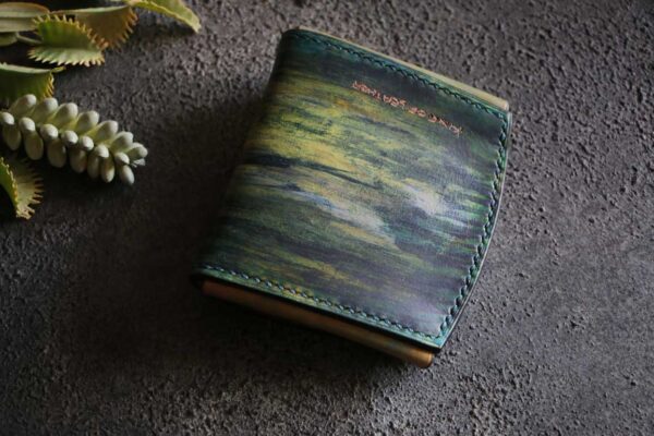 個性的染色革財布