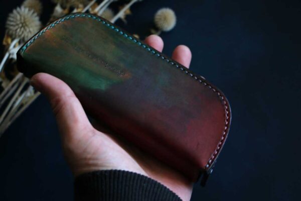 駒合わせ縫いメガネケース