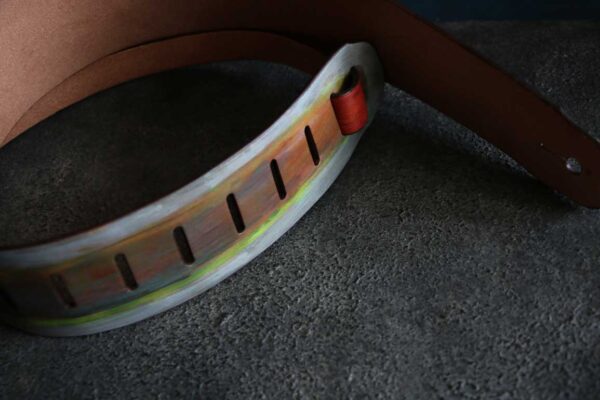 ギターベースレザーストラップ