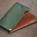 The Army Cardcase　グリーン×ブラウン