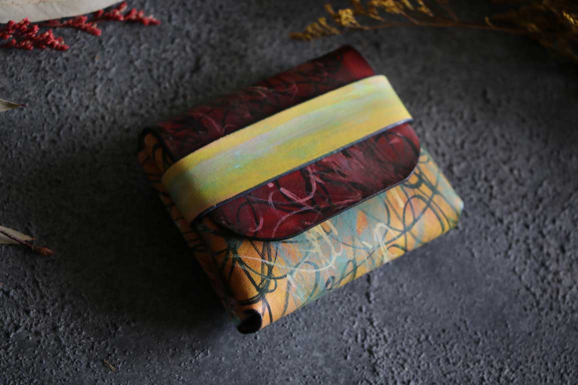 お札＋カード専用革画家シリーズ革財布
