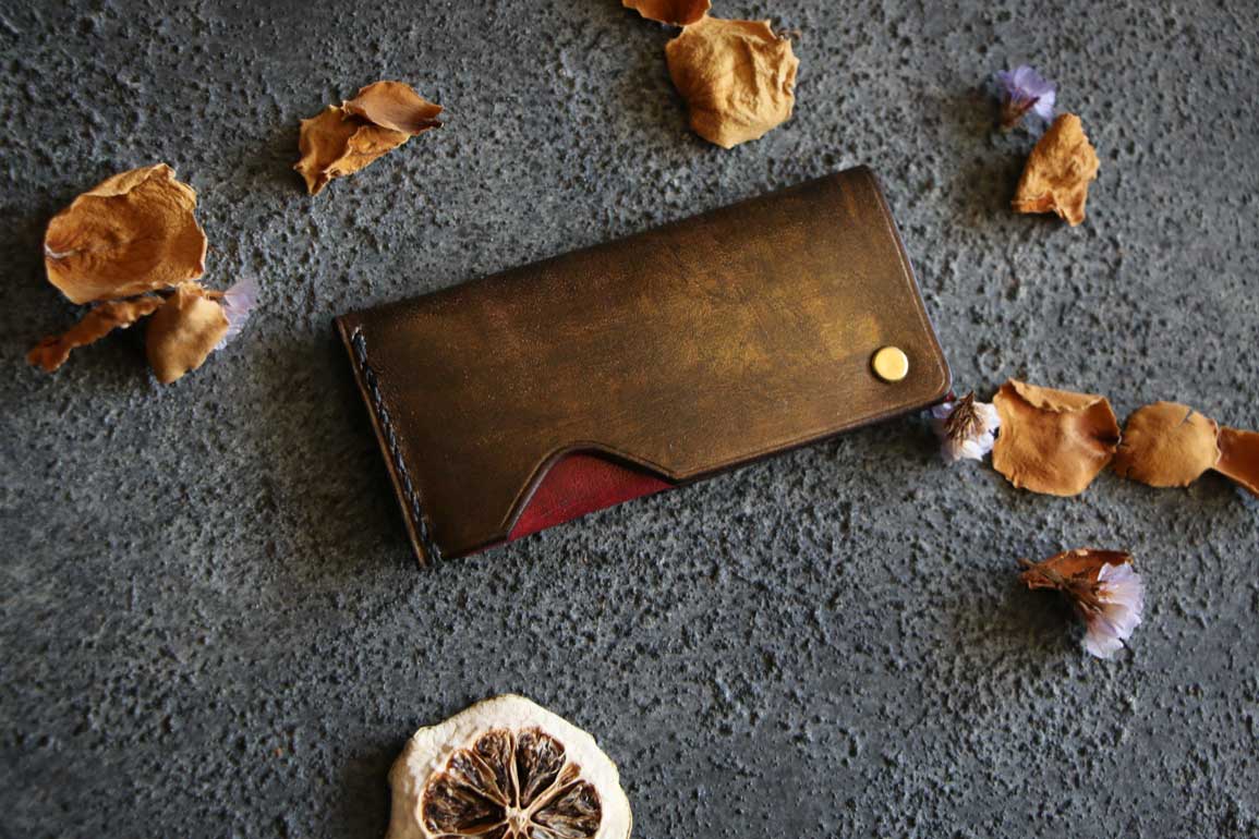 回転式レザー爪楊枝ケース