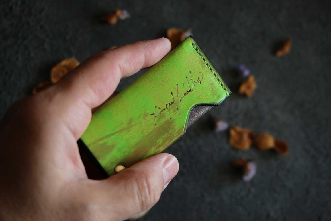 回転式レザー爪楊枝ケース