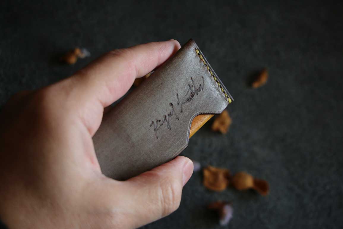 回転式レザー爪楊枝ケース