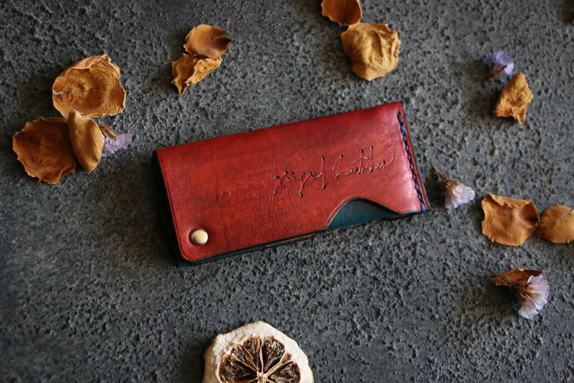 回転式レザー爪楊枝ケース