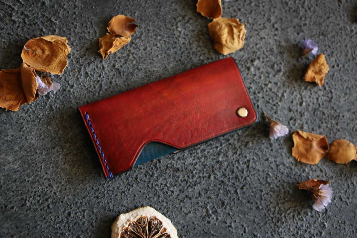 回転式レザー爪楊枝ケース