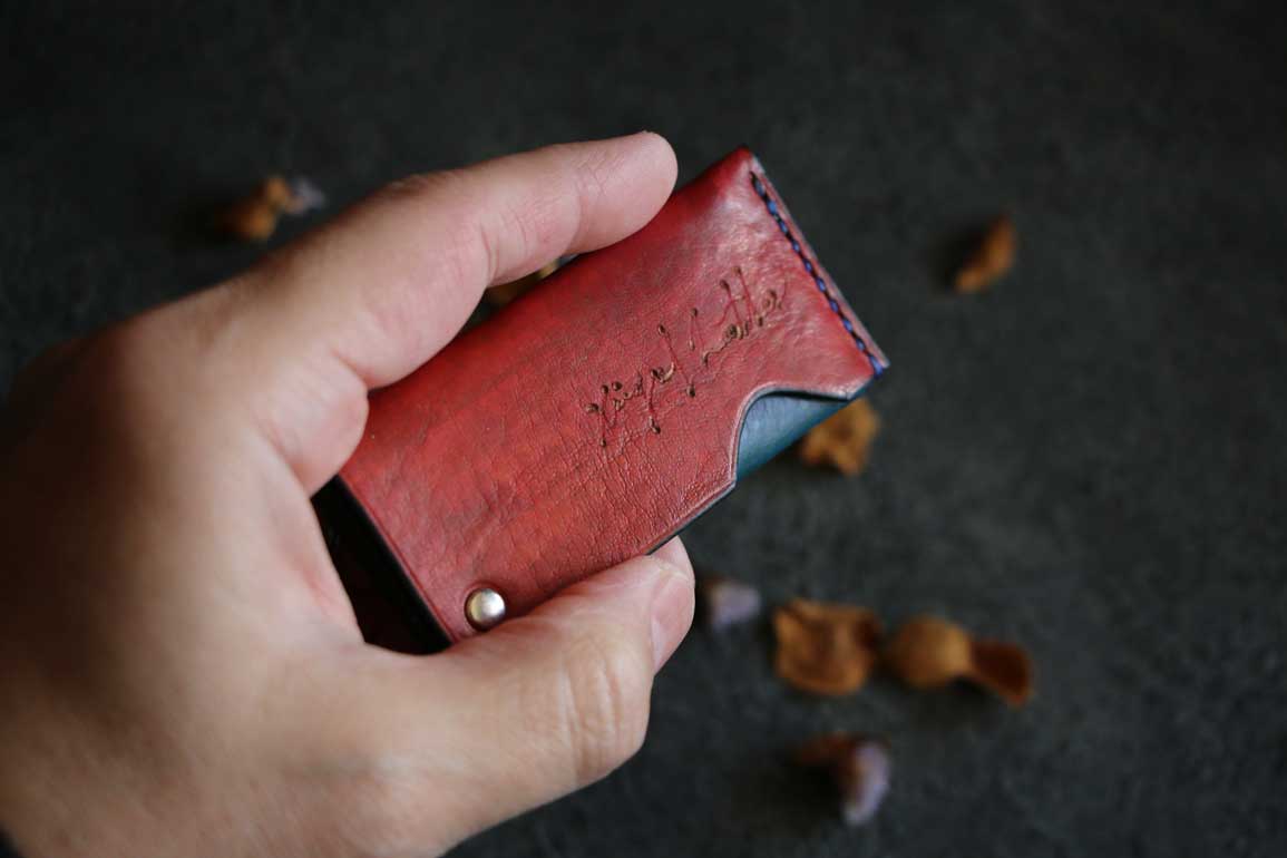 回転式レザー爪楊枝ケース