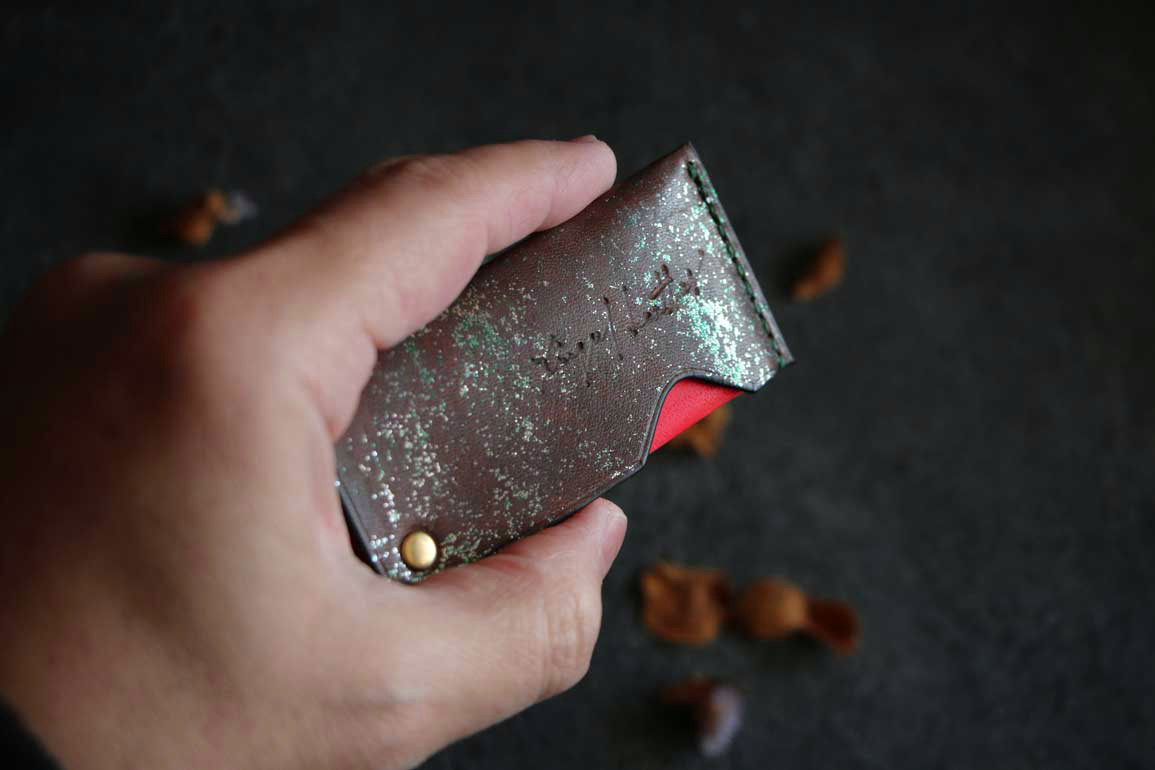 回転式レザー爪楊枝ケース