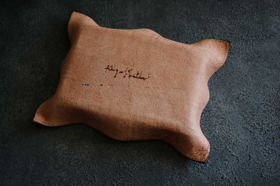 パッチワークレザートレイ