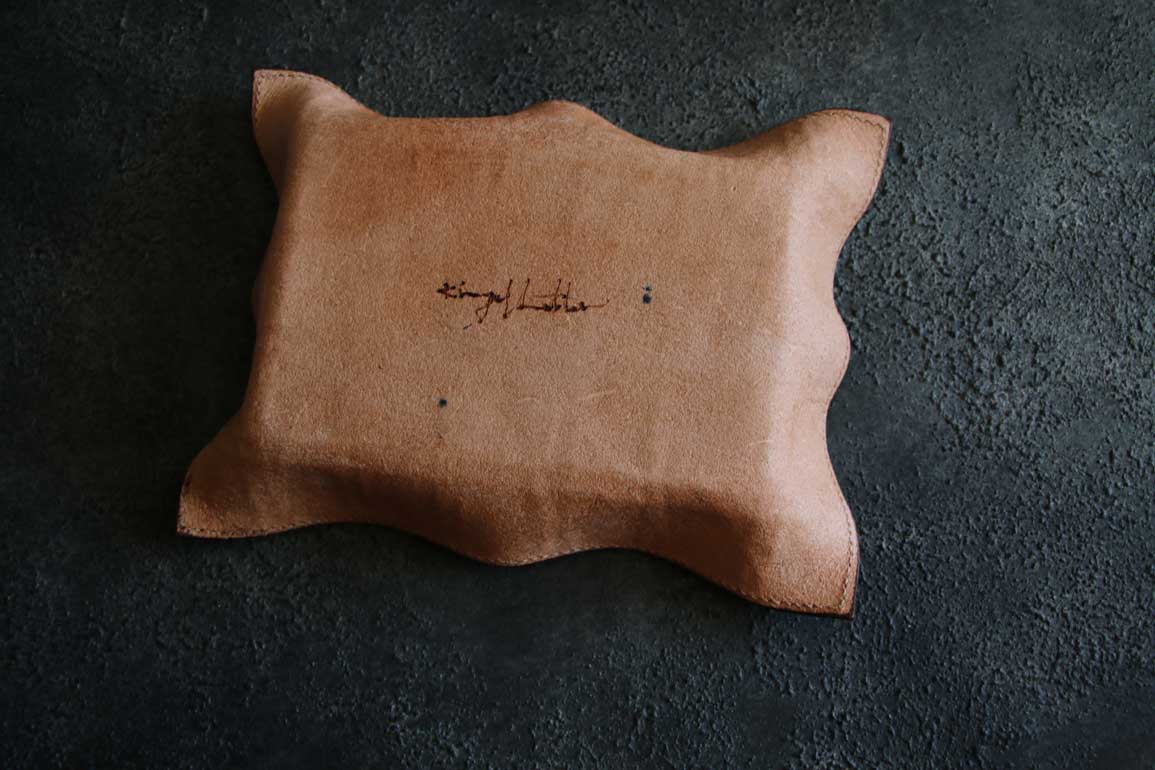 パッチワークレザートレイ