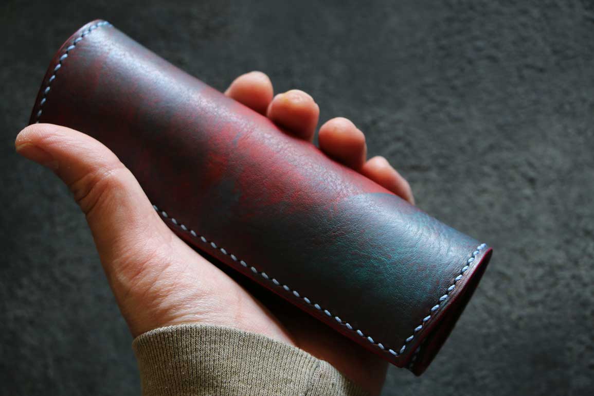 レザーロールペンケース