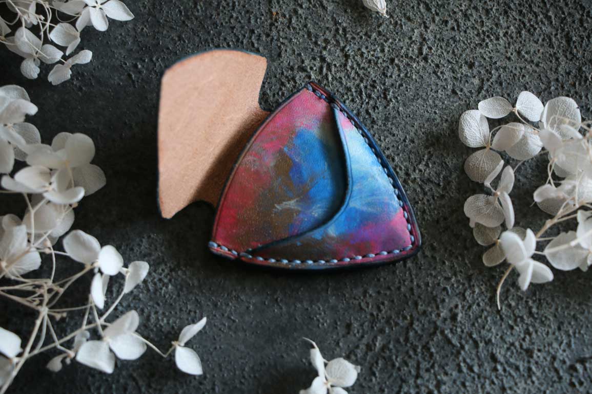 ピック型レザーピックケース