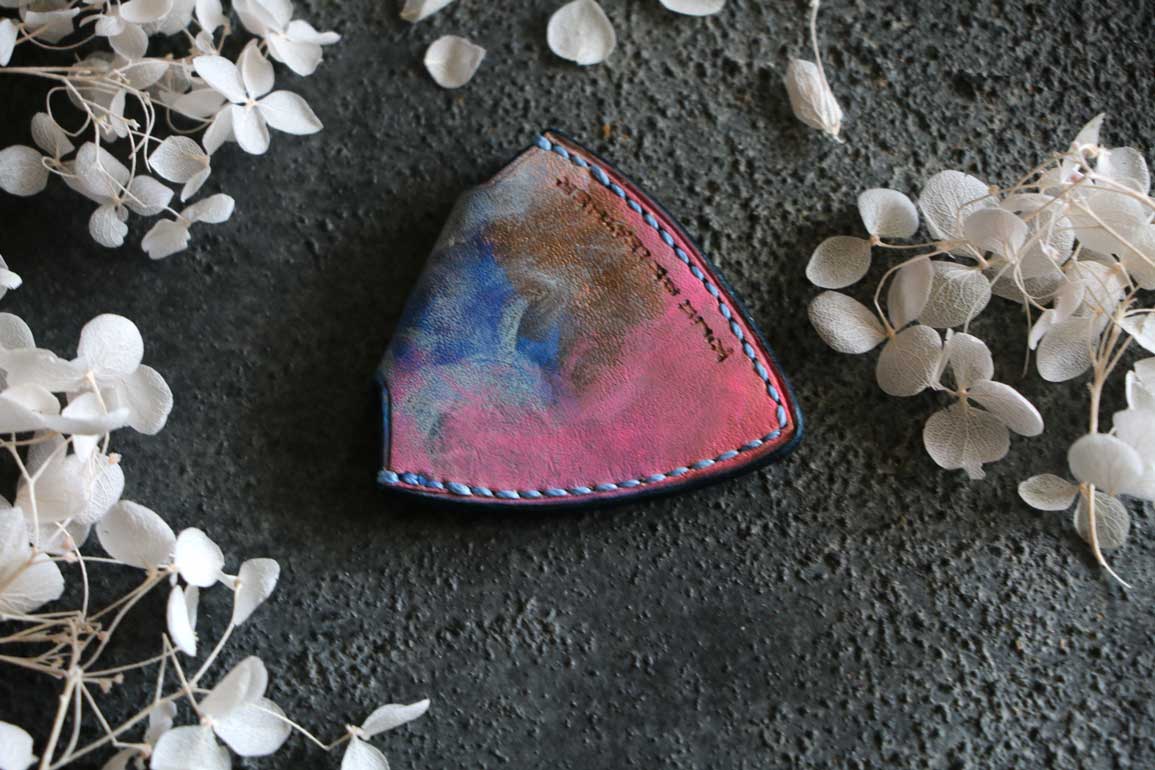 ピック型レザーピックケース