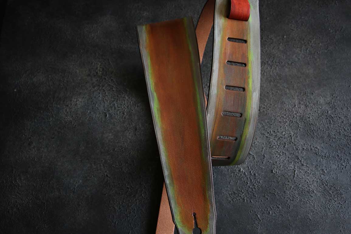 ギターベースレザーストラップ