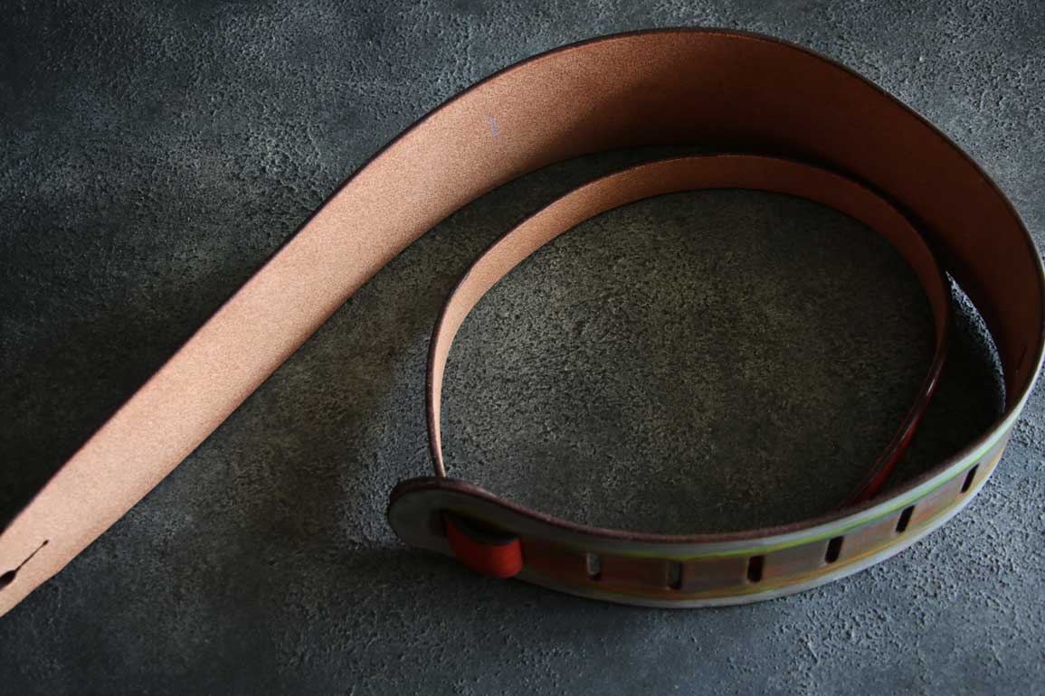 ギターベースレザーストラップ