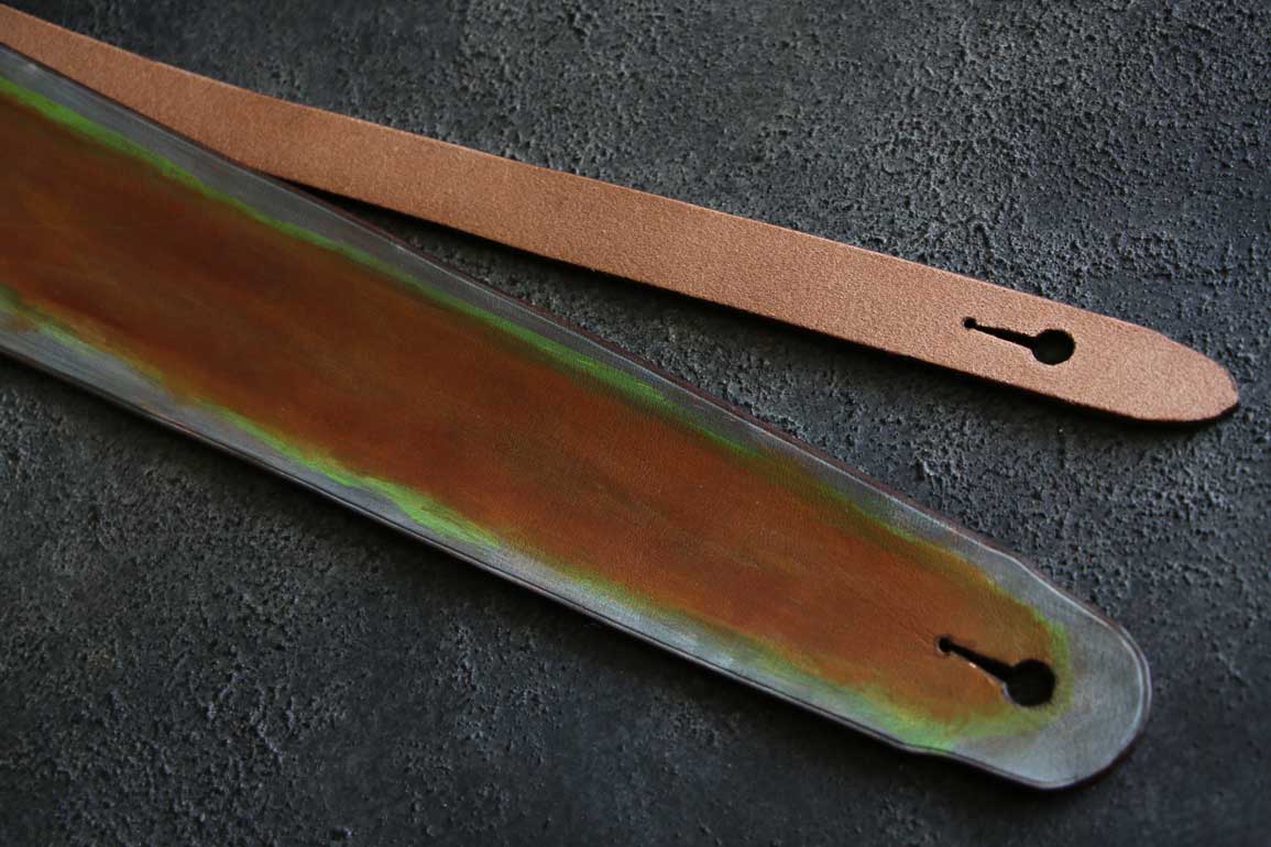 ギターベースレザーストラップ