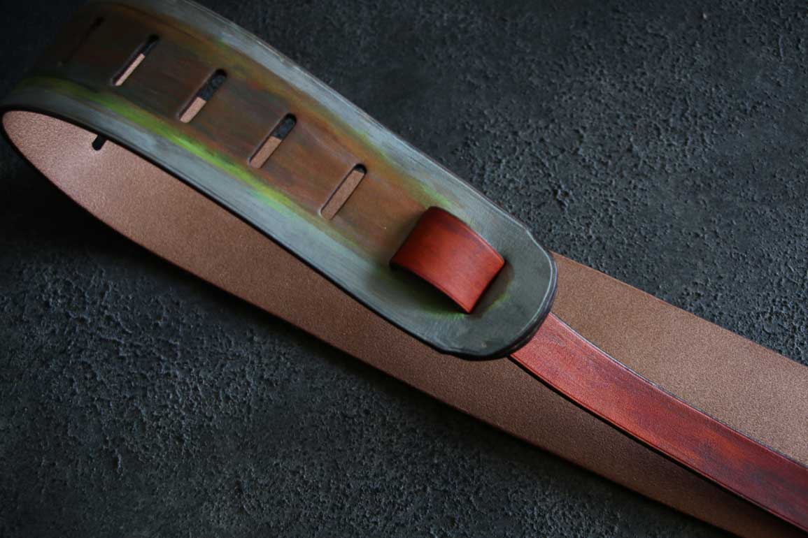 ギターベースレザーストラップ