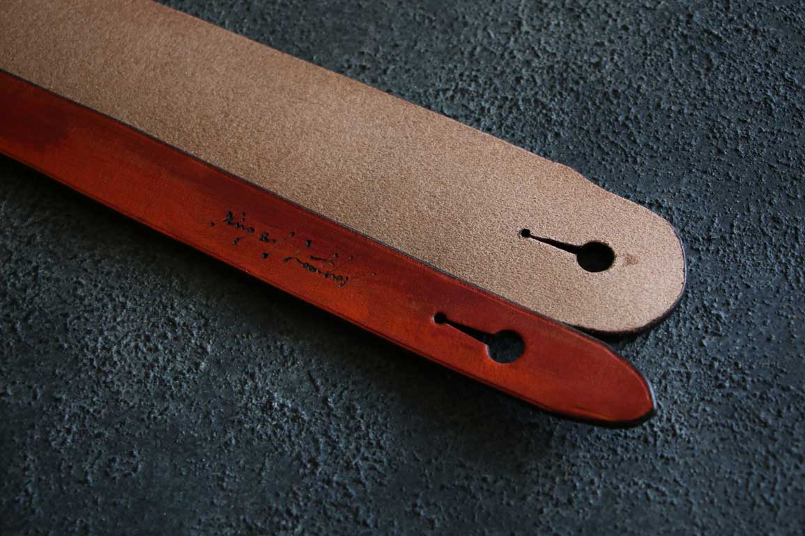 ギターベースレザーストラップ