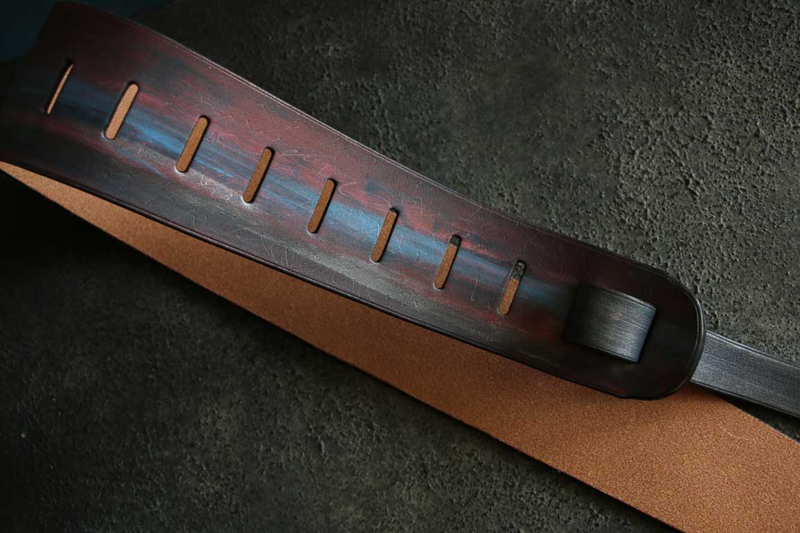 ギターベースレザーストラップ