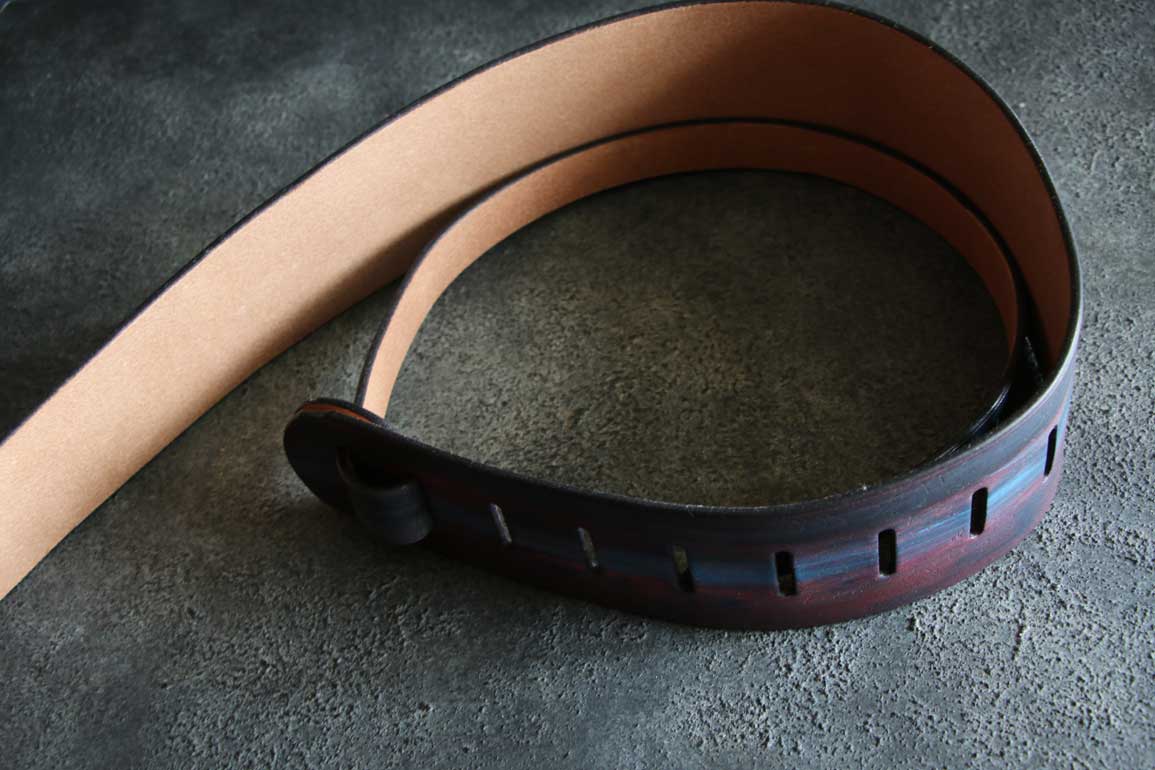 ギターベースレザーストラップ