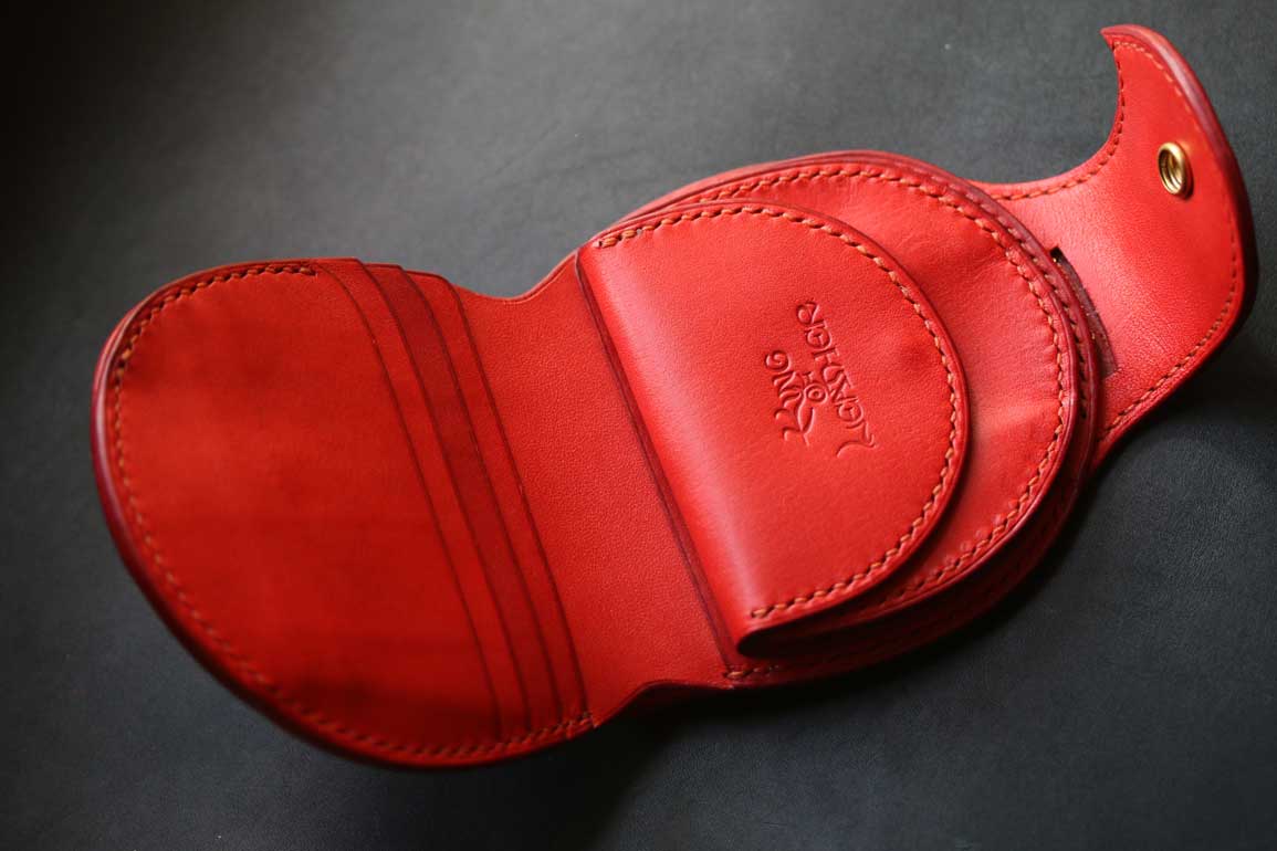 エルバマット丸型赤財布