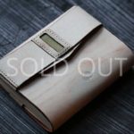 ブックカバーホワイトレザーエイ革装飾